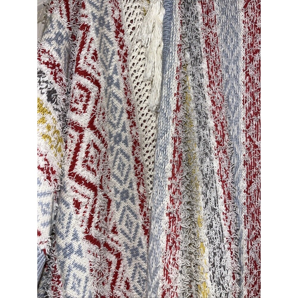 CAbi #5001 Siesta Poncho Fringe Sweater Cardigan XS/Small Colorful Boho - Picture 3 of 7